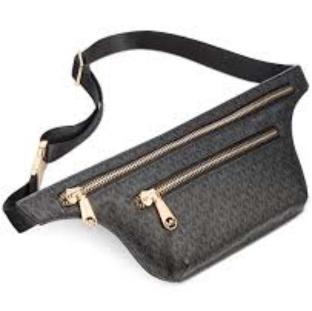 Michael kors logo double-zip fanny pack